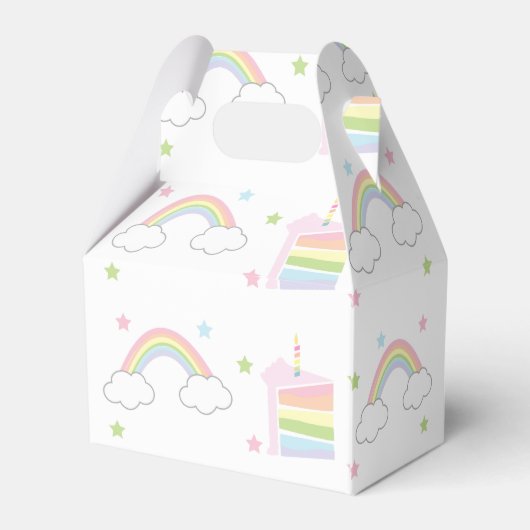 Rainbow Party Vielen Dank Geschenkschachtel (Rückseite)