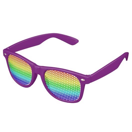 Rainbow Partybrille (Schrägansicht)