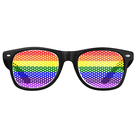 Rainbow Partybrille (Vorderseite)