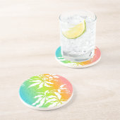 Rainbow Passion Blume Getränkeuntersetzer (Seite)