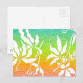 Rainbow Passion Blume Postkarte (Vorne/Hinten)
