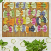Rainbow-Pasta-Muster Handtuch (Gefaltet)