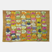 Rainbow-Pasta-Muster Handtuch (Horizontal)