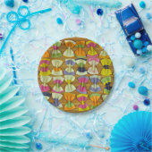 Rainbow-Pasta-Muster Pappteller (Party)