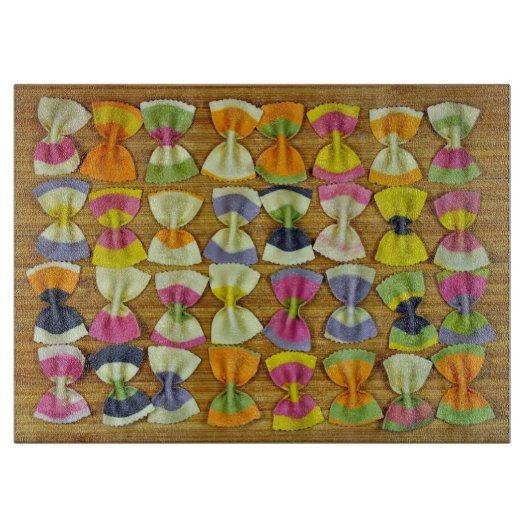 Rainbow-Pasta-Muster Schneidebrett (Vorderseite)