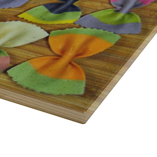 Rainbow-Pasta-Muster Schneidebrett (Ecke)
