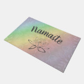 Rainbow paste Namaste Fußmatte (Schrägansicht)