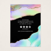 Rainbow Pastel Agate Earring Display (Rückseite)