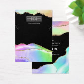 Rainbow Pastel Agate Necklace Display (Schreibtisch)