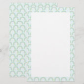 Rainbow Pastel Blue Briefpapier (Vorne/Hinten)