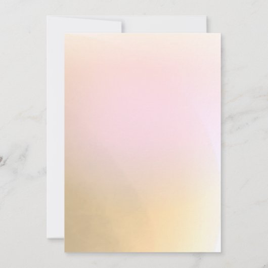 Rainbow Pastel Circular Wedding Save The Date (Rückseite)