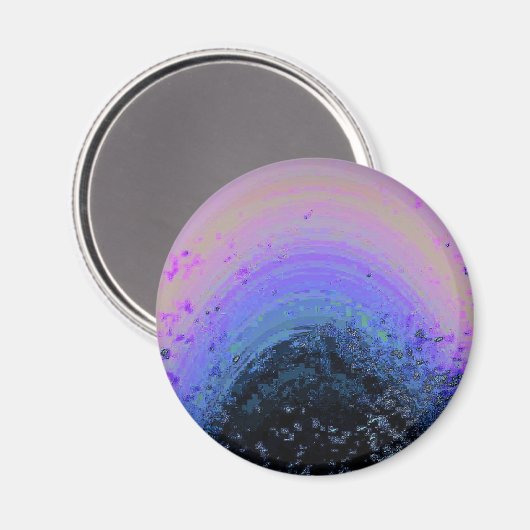 Rainbow Pastel Collision Magnet (Vorderseite/Rückseite)