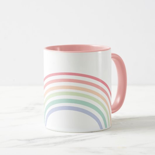 Rainbow Pastel Daughter Tasse (VorderseiteRechts)