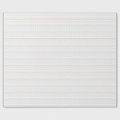 Rainbow Pastel Dot Stripes for Gender Neutral  Geschenkpapier (Flach)