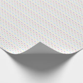 Rainbow Pastel Dot Stripes for Gender Neutral  Geschenkpapier (Ecke)