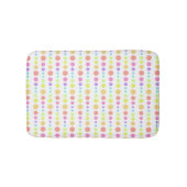 Rainbow Pastel Dots Muster Badematte (Vorderseite)