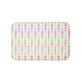 Rainbow Pastel Dots Muster Badematte
