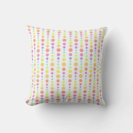 Rainbow Pastel Dots Muster Kissen