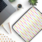 Rainbow Pastel Dots Muster Laptopschutzhülle