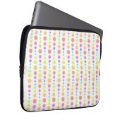 Rainbow Pastel Dots Muster Laptopschutzhülle (Vorne Rechts)