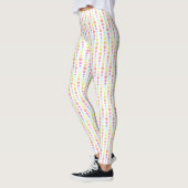 Rainbow Pastel Dots Muster Leggings (Links)