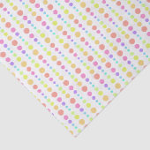 Rainbow Pastel Dots Muster Seidenpapier (Ausschnitt)