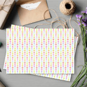 Rainbow Pastel Dots Muster Seidenpapier