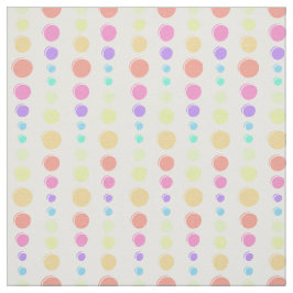 Rainbow Pastel Dots Muster Stoff