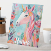 Rainbow Pastel Dream Unicorn Sockelschild (In Situ)