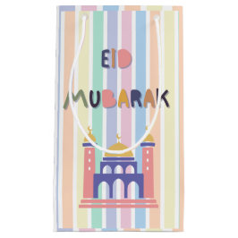 Rainbow Pastel Eid Mubarak Eid Geschenktasche Kleine Geschenktüte