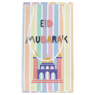 Rainbow Pastel Eid Mubarak Eid Geschenktasche Kleine Geschenktüte