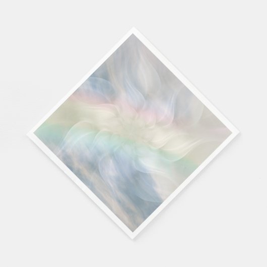 Rainbow Pastel floral Mandala design Serviette (Ecke)