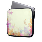 Rainbow Pastel Florals Laptopschutzhülle (Vorderseite Links)