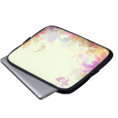 Rainbow Pastel Florals Laptopschutzhülle (Vorne Knopf)