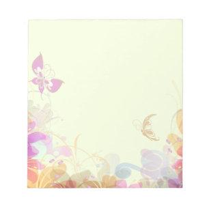 Rainbow Pastel Florals Notizblock