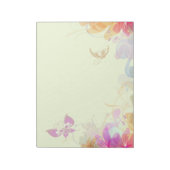 Rainbow Pastel Florals Notizblock (Rotiert)