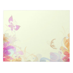 Rainbow Pastel Florals Notizblock