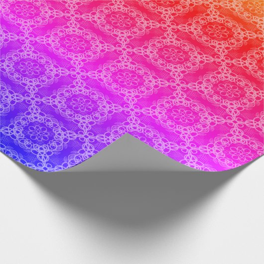 Rainbow Pastel Geschenkpapier (Ecke)