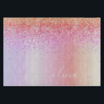 Rainbow Pastel Girly Glitzer Metal Monogram Name Schneidebrett<br><div class="desc">Rainbow Pastel Imitats Foil Metallic Sparkle Glitzer gebürstete Metal Monogram Name Cutting Board. Dies macht den perfekten Abschluss,  Geburtstag,  Hochzeit,  Brautparty,  Jubiläum,  Babydusche oder Junggeselinnen-Abschied Geschenk für jemanden,  die Lieben glamourösen Luxus und schicke Stile.</div>