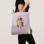Rainbow Pastel Gold Glitzer Foto Tasche (Von Nahem)