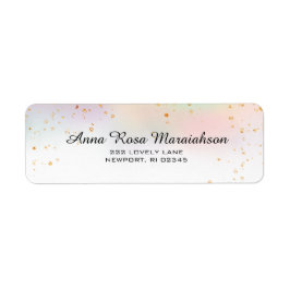 *~* Rainbow Pastel Gold Glitzer Unicorn Wasserfarb