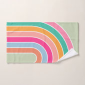 Rainbow Pastel Green Badhandtuch Set (Handtuch)