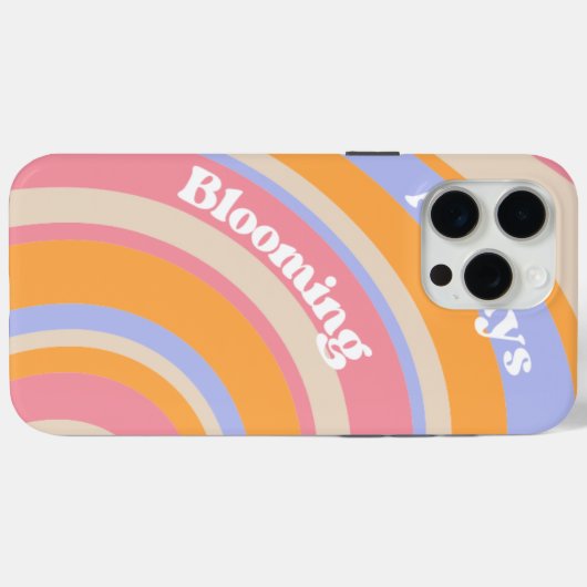 Rainbow Pastel iPhone 15 Pro Max Case (Rückseite (Horizontal))