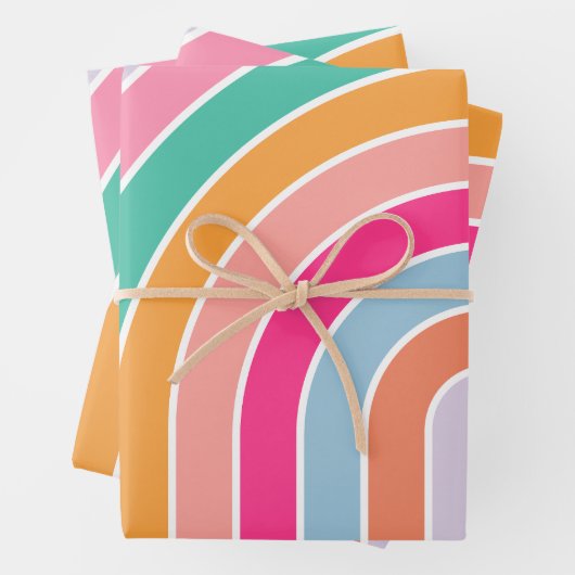 Rainbow Pastel Lila Geschenkpapier Set (Beispiel)