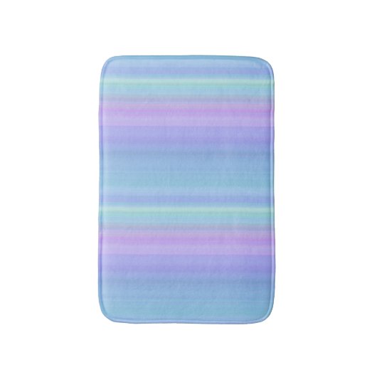 Rainbow Pastel Lila Green Bath Mat Badematte (Vorderseite Vertikal)