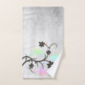 Rainbow Pastel Lovebirds Badetuch Set (Handtuch)