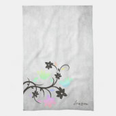 Rainbow Pastel Lovebirds Personalisiert Geschirrtuch (Vertikal)