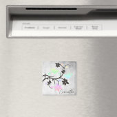 Rainbow Pastel Lovebirds Personalisiert Magnet (In Situ (Geschirrspüler))