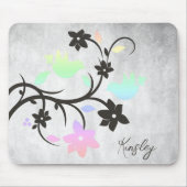 Rainbow Pastel Lovebirds Personalisiert Mouse Pad Mousepad (Vorne)