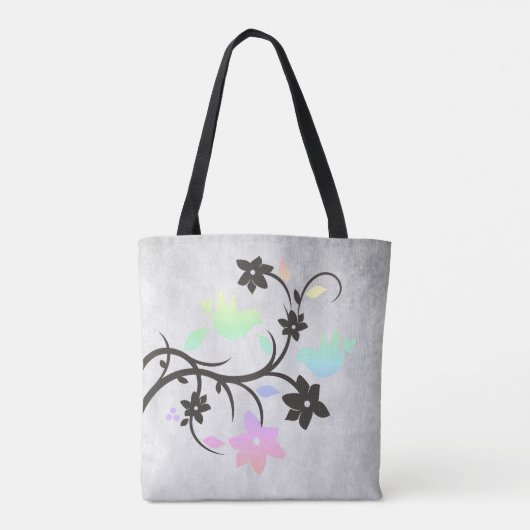 Rainbow Pastel Lovebirds Tasche (Rückseite)